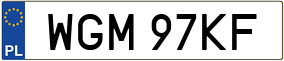 Trailer License Plate